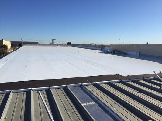 Energy efficient roofing solutions for retrofits including metal buildings.