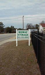 Midway Storage is conveniently located in Pineridge, between Hartsville and  McBee on Hwy #151.