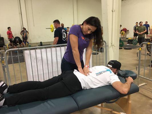 Keeping athletes ready to perform at a local competition