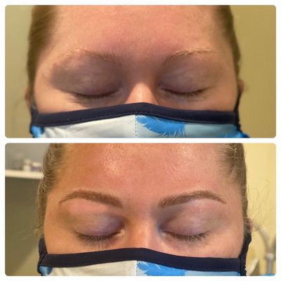 Microblading before and after