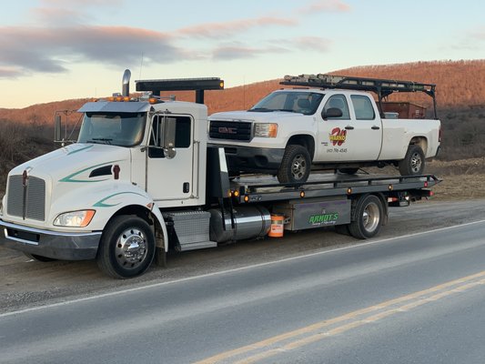 Truck 8 in Northern PA for a customer.