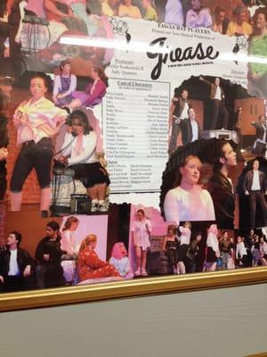 They do cute collages of every play and hang them around the main room. This was a play I was in a few years ago - as Rizzo!