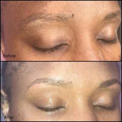 Eyebrow wax & tint