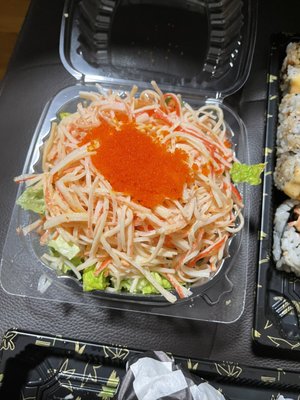 Spicy Kani Salad with a lot of lettuce