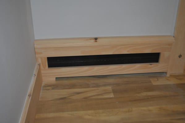 Basement Remodel
We also made baseboard heater covers