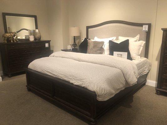 My new bedroom set from Havertys. It was even more beautiful in my home.