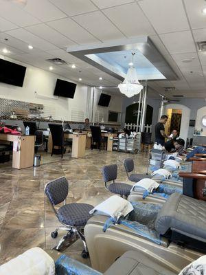 Inside the salon