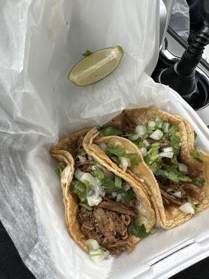 tortillas are dry. They should've been labeled mini tacos. We ordered the Birria tacos  not the worst but definitely not the best