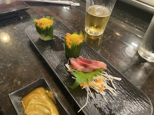 Uni & Yellowtail