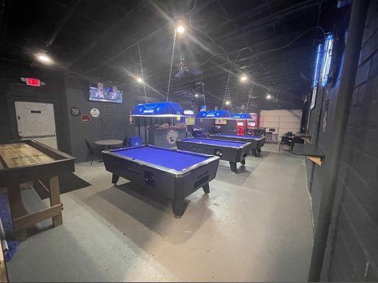 Pool hall area