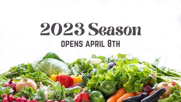 Our 2023 Season opens Saturday, April 8th!