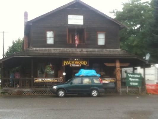 The Packwood Hotel, located next to the library and the RV park.