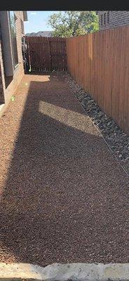 Hardscaping is a way to go in this hot Texas heat.