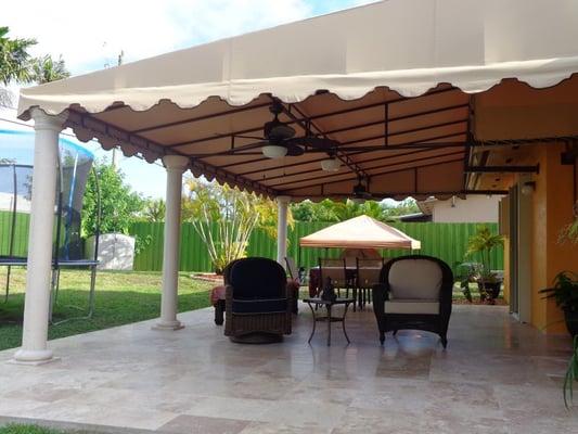 Patio Awning in Miami by Sunshine Awnings