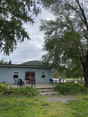 Back porch outside seating