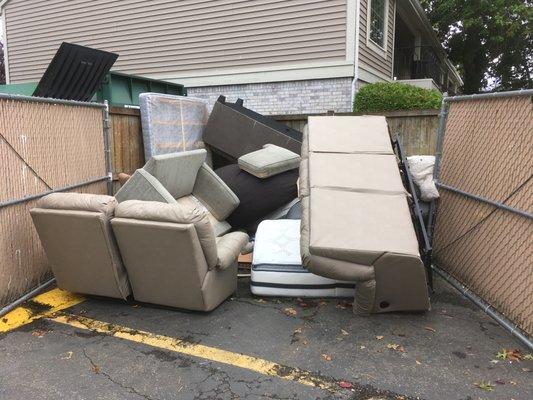 Furniture people are throwing out because roaches infested everything.