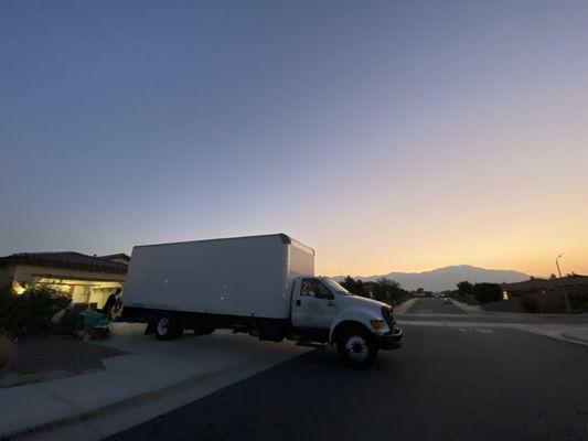 Palm Springs at dusk. Love those long distance moves