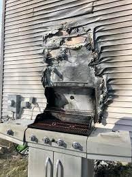 OOPS! BBQ against vinyl siding. A covered claim?