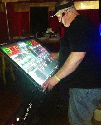 DJ Jumpin John on The Virtual  setup .  The Emulator Elite!