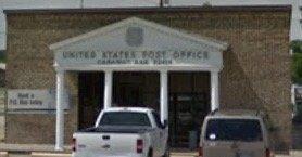 view of front of Caraway, Arkansas post office building