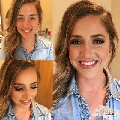 Bridal client- before and after