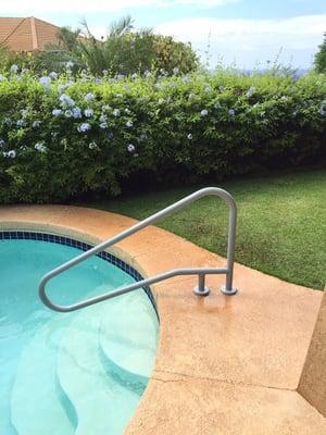 Installed hand rail