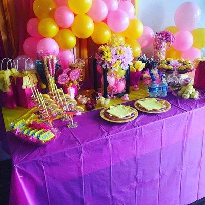 Pink Lemonade Mini Baby Shower Setup