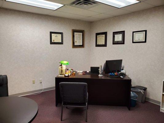 Inside the office of Gold Law Firm