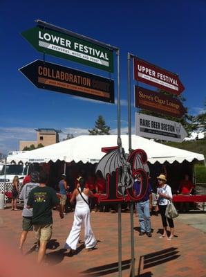 Festival signage - which way to go first?