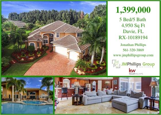 A beautiful new home is waiting for you! Contact JM Phillips Group today t o schedule a showing! 561-320-3869.