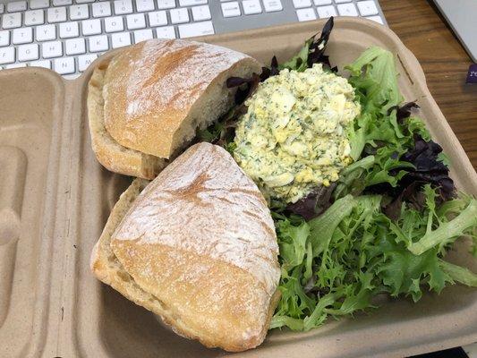 Egg salad with ciabatta