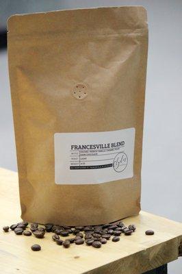 Francesville's very own blend! Available for sale on tap, or by the bag!