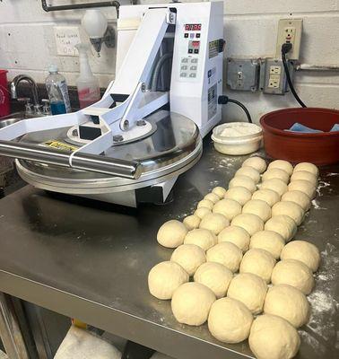 Our dough is ready for those off the grill tortillas