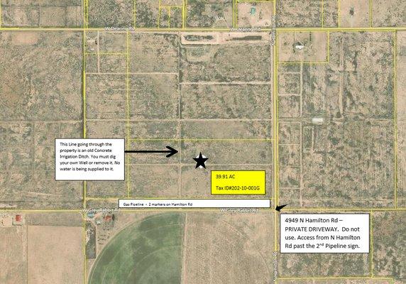 FOR SALE - 40 Acres on Hamilton Rd, Willcox, AZ