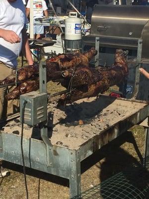 Lamb on the spit