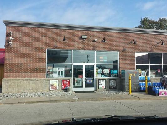 Store front, plenty of ice and washer fluid, even a smoke drop.