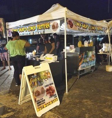 new addition: Conch Station--conch fritters and conch salad