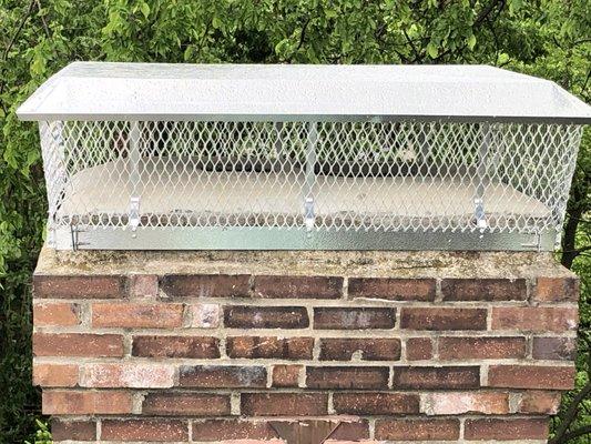 chimney cap installation.