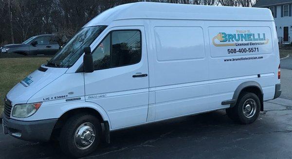 Philip M. Brunelli Jr. Electrician van