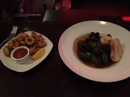 Fried Calamari and P.E.I Mussels!