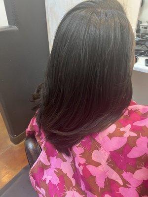 Natural Hair Silked Out