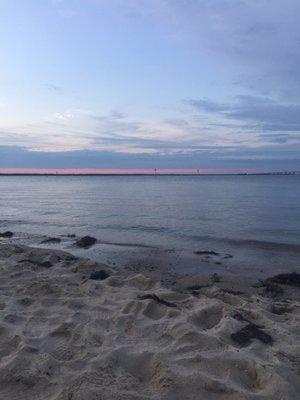 Beach at the end of Glenwood ave.