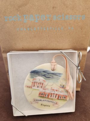 Charlottesville ceramic ornament