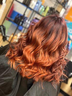 Copper Balayage