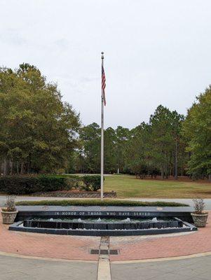 Their reception circle and monument