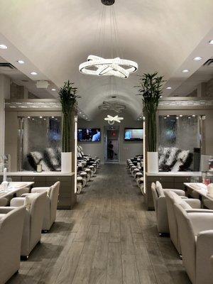 Inside the salon