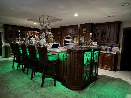 Under counter lighting so beautiful and so spacious  Love my kitchen the design is so lovely