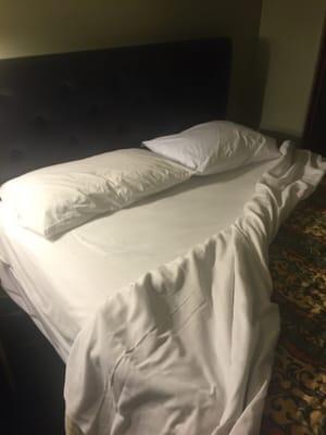 It's not the Hilton but the sheets are clean & white & the bed comfortable.