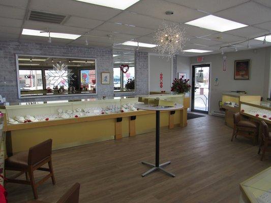 Rosina Jewelers showroom.