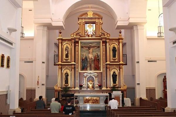 Inside the beautiful chapel